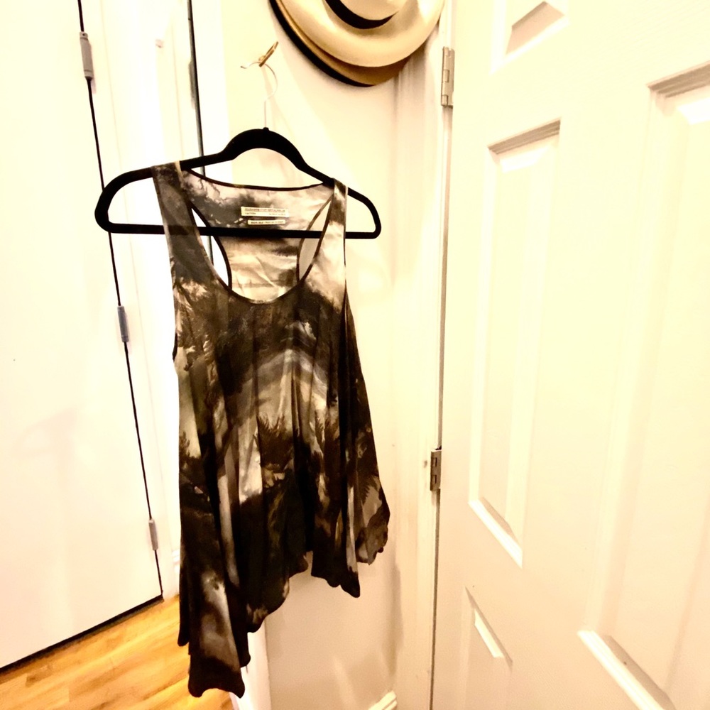 AllSaints Racerback Nirvana Vest Silk Top